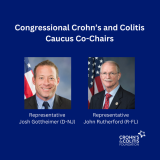Representatives Rutherford and Gottheimer will serve as Co-Chairs of the Crohn's and Colitis Caucus throughout the 118th Congress.