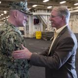 Rutherford Speaking with the military