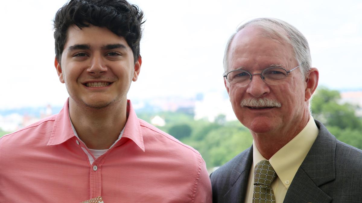 Mateo with Congressman Rutherford