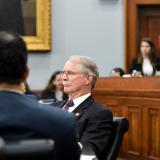 Congressman Rutherford participating in Committee hearing.